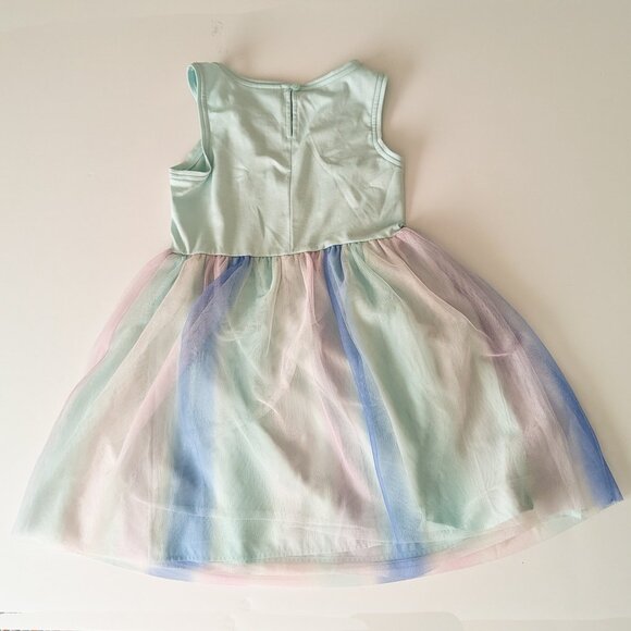 Girls' Sequin Tulle Sleeveless Dress - Cat & Jack™ Mint MED PLAY - Picture 3 of 9